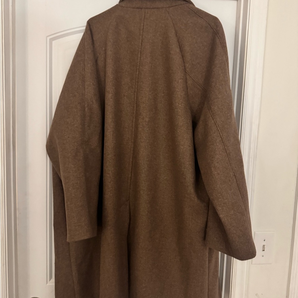 Old Navy Women's Brown Trench-Style Wool Coat - Picture 3 of 3